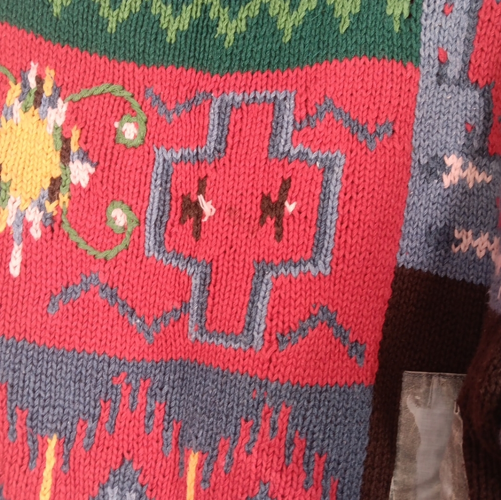 Colorful Patchwork Sweater Cambridge Country Stor… - image 6